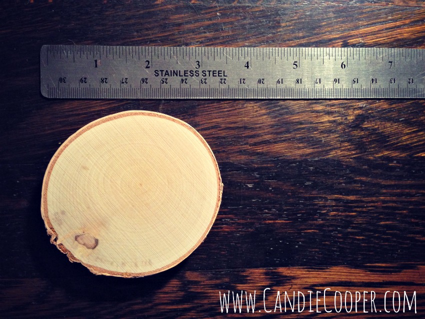 Measure Birch wood ornament