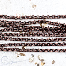 Load image into Gallery viewer, 3mm Antique Rolo Chain - 1 Foot
