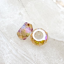 Load image into Gallery viewer, 6mm Light Colorado Topaz Premium Austrian Crystal Large Hole Roller Pair
