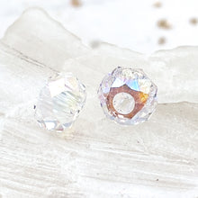 Load image into Gallery viewer, 8mm Crystal Shimmer Premium Austrian Crystal Large Hole Roller Pair
