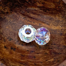 Load image into Gallery viewer, 8mm Crystal Shimmer Premium Austrian Crystal Large Hole Roller Pair
