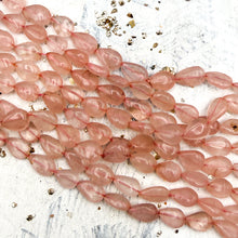 Load image into Gallery viewer, Rose Quartz Drop Gemstone Strand
