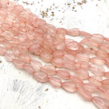 Load image into Gallery viewer, Rose Quartz Drop Gemstone Strand
