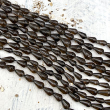 Load image into Gallery viewer, Smoky Quartz Drop Gemstone Strand
