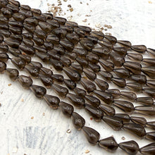 Load image into Gallery viewer, Smoky Quartz Drop Gemstone Strand
