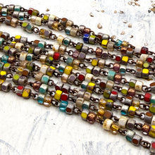 Load image into Gallery viewer, Multicolor Czech Bead Chain - 1 foot
