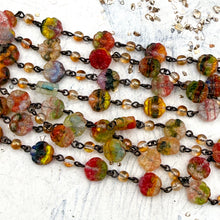 Load image into Gallery viewer, Garden Party Czech Bead Chain - 1 foot
