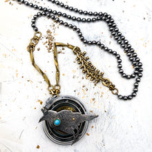 Load image into Gallery viewer, Artisan Raven Necklace - Tucson Find
