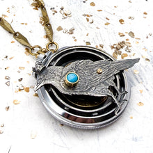 Load image into Gallery viewer, Artisan Raven Necklace - Tucson Find
