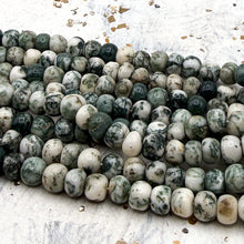 Load image into Gallery viewer, 7mm Green Tree Agate Bead Strand
