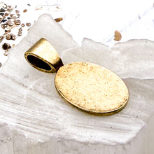 Load image into Gallery viewer, Oval Charm - Antique Gold
