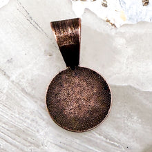 Load image into Gallery viewer, Circle Charm - Antique Copper
