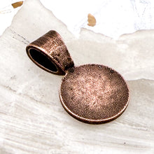 Load image into Gallery viewer, Circle Charm - Antique Copper
