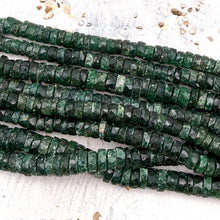 Load image into Gallery viewer, Green Onyx Graduated Heishi Gemstone Strand
