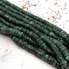Load image into Gallery viewer, Green Onyx Graduated Heishi Gemstone Strand
