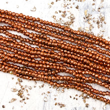 Load image into Gallery viewer, Copper-Plated Hematine Bead Strand
