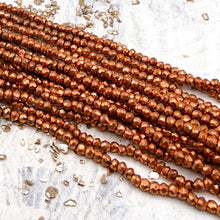 Load image into Gallery viewer, Copper-Plated Hematine Bead Strand
