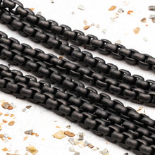 Load image into Gallery viewer, Gunmetal Box Chain - 1 Foot
