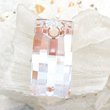 Load image into Gallery viewer, 30mm Rainbow AB Rectangle Premium Crystal Pendant
