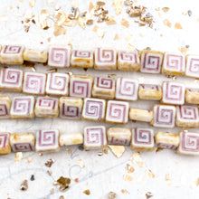 Load image into Gallery viewer, Petit Four Square Czech Bead Strand - Tucson Find
