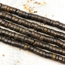 Load image into Gallery viewer, Tiger Iron Large Hole Heishi Bead Strand
