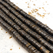 Load image into Gallery viewer, Tiger Iron Large Hole Heishi Bead Strand
