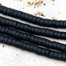 Load image into Gallery viewer, Large Hole Matte Onyx Bead Strand
