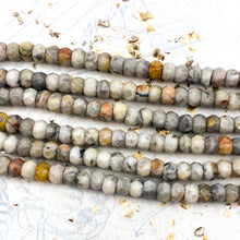 Load image into Gallery viewer, Large Hole Jasper Bumble Bee Bead Strand
