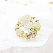 Load image into Gallery viewer, 14mm Luminous Green Premium Crystal Clover Button
