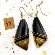 Load image into Gallery viewer, Wooden and Brass African Earrings
