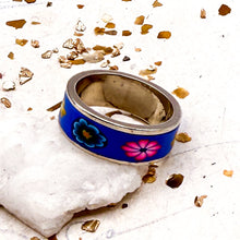 Load image into Gallery viewer, Flower Power Ring-Blue
