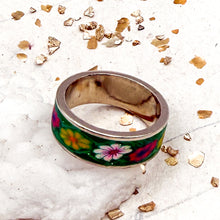 Load image into Gallery viewer, Flower Power Ring-Green
