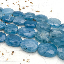 Load image into Gallery viewer, Graduated Faceted Aquamarine Gemstone Strand
