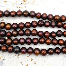 Load image into Gallery viewer, Bronze Large Hole Pearl Strands
