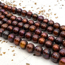 Load image into Gallery viewer, Bronze Large Hole Pearl Strands
