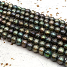 Load image into Gallery viewer, Large Hole Forest Green Bead Strand
