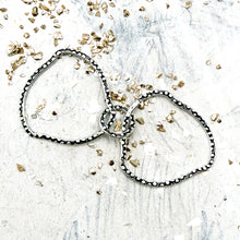 Load image into Gallery viewer, Silver Linked Hoops
