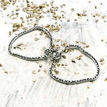 Load image into Gallery viewer, Silver Linked Hoops
