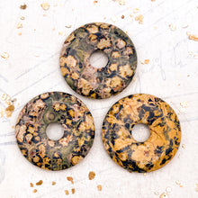 Load image into Gallery viewer, Leopard Skin Jasper Stone Donut Pendant

