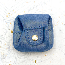 Load image into Gallery viewer, Light Blue Shimmer Tiny Pouch - Gigi's Paris Find
