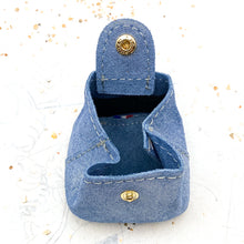 Load image into Gallery viewer, Light Blue Shimmer Tiny Pouch - Gigi's Paris Find
