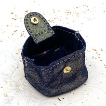 Load image into Gallery viewer, Dark Navy Shimmer Tiny Pouch - Gigi's Paris Find
