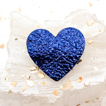 Load image into Gallery viewer, Leather Heart Pin - Gig's Paris Find
