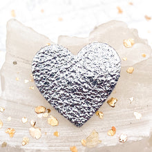 Load image into Gallery viewer, Leather Heart Pin - Gig's Paris Find
