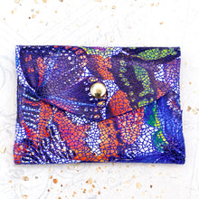 Load image into Gallery viewer, Blue Flat Edge Butterfly Leather Wallet - Gigi's Paris Find
