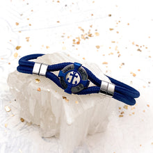 Load image into Gallery viewer, Men's Navy Compass Bracelet
