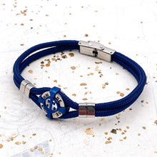 Load image into Gallery viewer, Men's Navy Compass Bracelet
