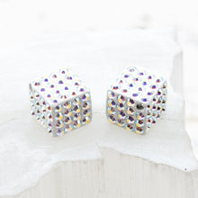 Load image into Gallery viewer, 8mm AB Premium Austrian Crystal Cube Pair
