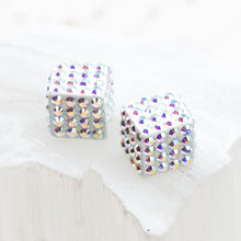 Load image into Gallery viewer, 8mm AB Premium Austrian Crystal Cube Pair
