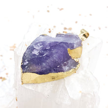 Load image into Gallery viewer, Amethyst Arrow Head Pendant

